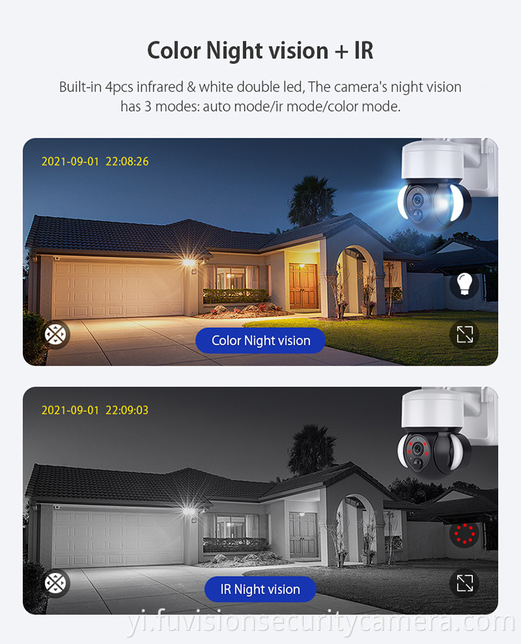 Night vision wireless outdoor security camera